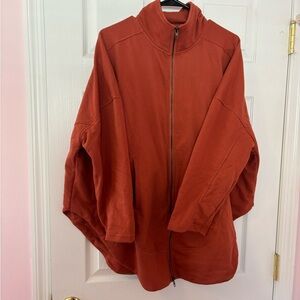 Never worn oversized zip up sweatshirt/hoodie